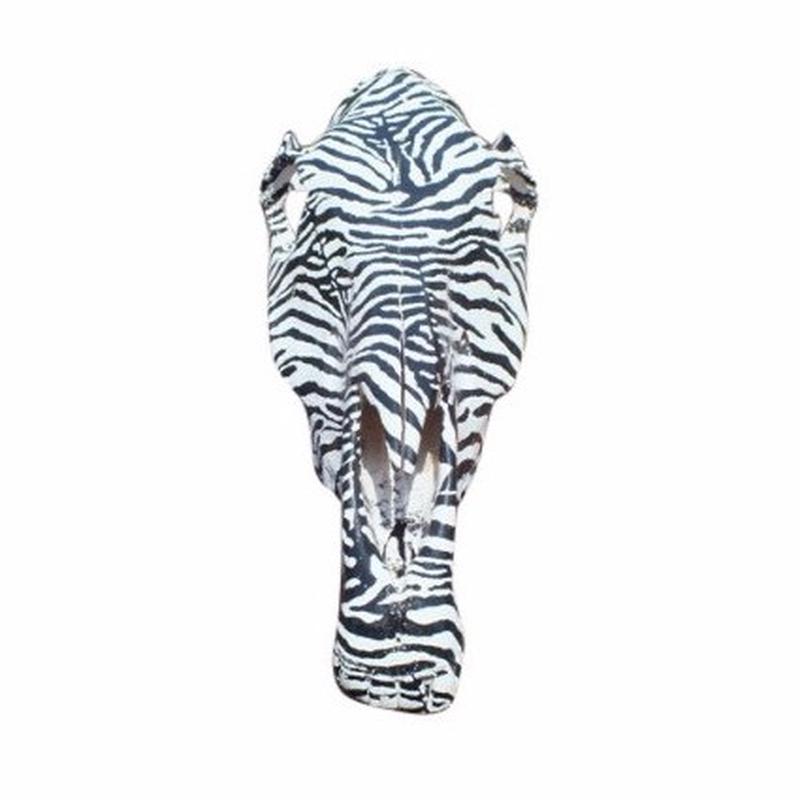 Bronze Zebra Skull 2