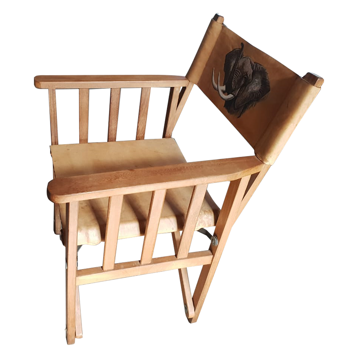 Chair Made From Giraffe Leather - Image 2