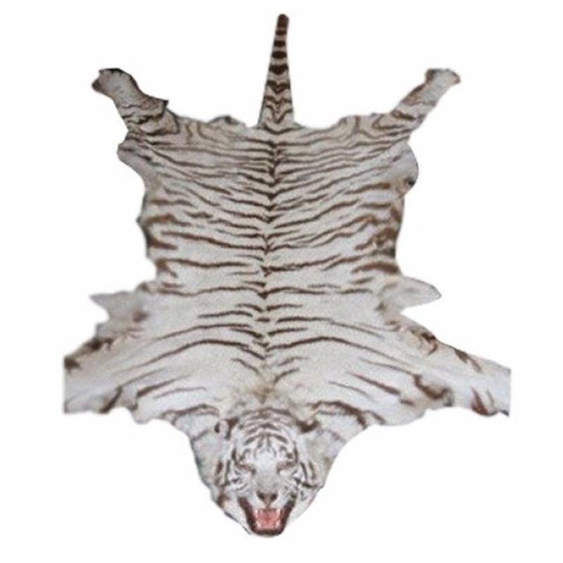 White Bengal Tiger Rug Mount - BTMR2