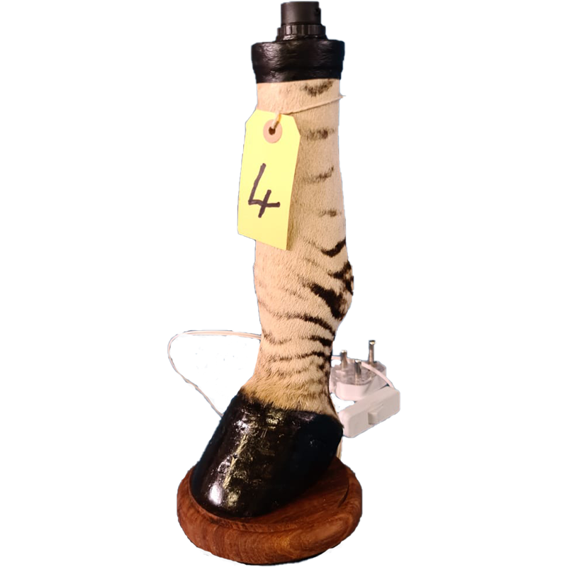 Zebra Foot Lamp Stand - ZFLS104