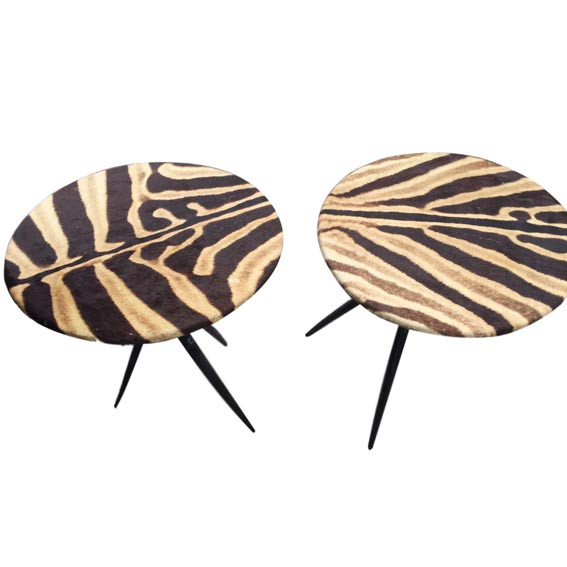 Zebra Table With Gemsbok Horns ZT1